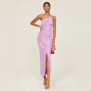 Chic One-Shoulder Lilac Dress